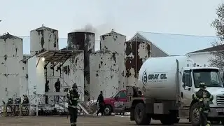 Loud boom heard in Mandan; Oil tank blows its top