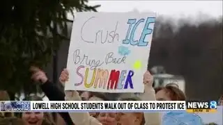 Lowell high school students walk out of class to protest ICE