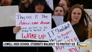 Lowell High School studetns walkout to protest ICE