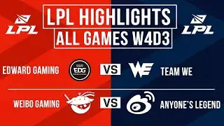 LPL Highlights ALL GAMES Week 4 Day 3 | LPL 2026 Split 1