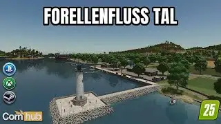 LS25 Trout River Valley – Progression Map with Ferry, Forestry & Productions