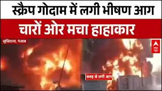 Ludhiana Fire News: स्क्रैप गोदाम में लगी भीषण आग, चारों ओर मचा हाहाकार मच | Breaking | ABP News