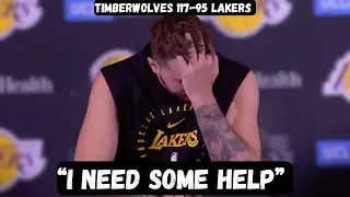 Luka Doncic BEGS FOR HELP after losing Game 1 - Luka Post Game Interview - Timberwolves vs Lakers
