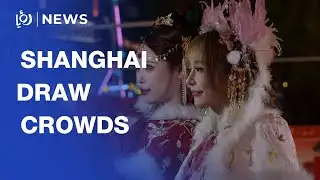 Lunar New Year fireworks and lanterns in Shanghai draw crowds