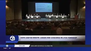 Lyon Township holds study meeting on data center project, residents protest plan
