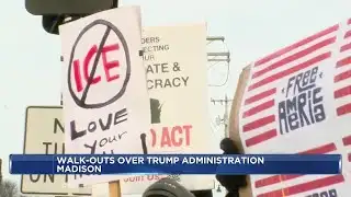 Madison residents join national Trump protest walkouts