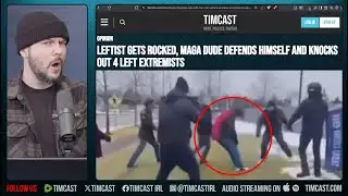 MAGA DUDE KNOCKS OUT 4 LEFTISTS IN SELF DEFENSE