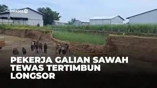 MAGETAN - Rice Field Worker Dies Buried in Landslide