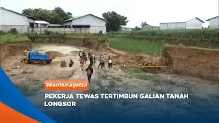 MAGETAN - Worker Dies Buried in Landslide