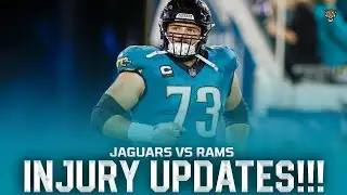MAJOR INJURY NEWS for Jaguars vs Rams