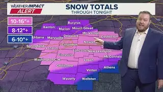 Major snowfall hits central Ohio, bringing 10-16 inches in some areas | Columbus, OH forecast