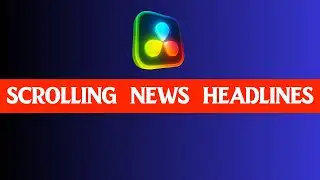 Make Professional News Ticker Animation in DaVinci Resolve !