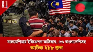 মালয়েশিয়ায় ব্যাপক ধরপাকড়; ৫৬ বাংলাদেশি গ্রেফতার | Malaysia Immigrants Arrest | BANGLA ONE TV