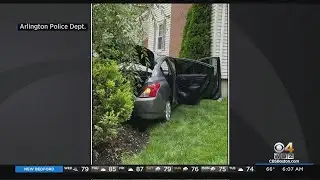 Man Allegedly Pulls Knife After Crashing Into Arlington Home