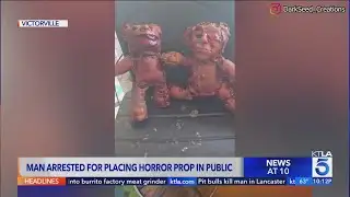 Man arrested for placing horror prop in public