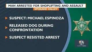 Man arrested for shoplifting and assault