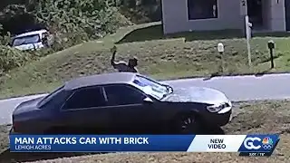 Man arrested for throwing bricks at car in Lehigh Acres