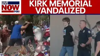 Man arrested for vandalizing Charlie Kirk memorial | LiveNOW from FOX