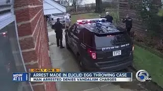 Man arrested in bizarre Euclid egg-throwing case