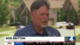 Man caught on camera throwing campaign sign