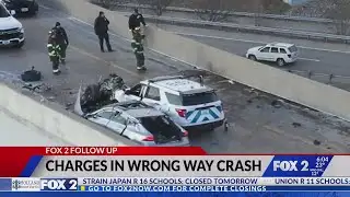 Man charged after wrong-way crash kills 2, injures St. Louis officers