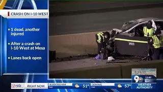 Man dies in wrong-way crash on I-10 West at Mesa