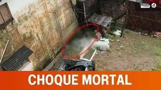 Man electrocuted after jumping over tire shop wall