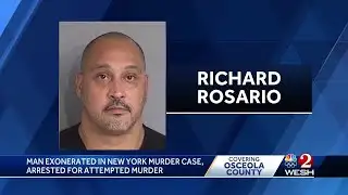 Man exonerated in New York murder case, arrested in Osceola County for alleged road rage shooting
