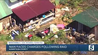 Man faces charges following raid