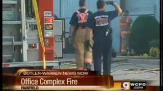 Man finds fire at workplace by chance