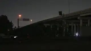 Man found hanging, burning on I-610 Loop