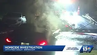 Man found shot to death inside overturned vehicle in Birmingham