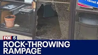 Man goes on rock-throwing rampage | FOX 5 News