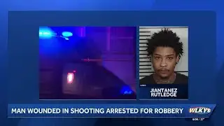 Man injured in Louisville shooting arrested for robbery