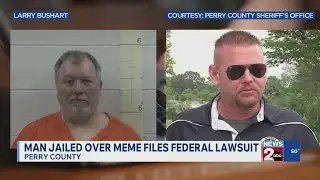 Man jailed over meme files federal lawsuit