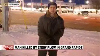 Man killed by snow plow in Grand Rapids