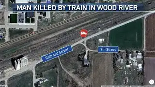 Man killed by train in Wood River