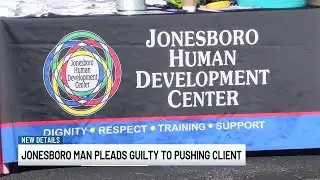 Man pleads guilty to pushing client at development center