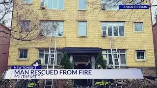 Man rescued from fire in Southeast DC
