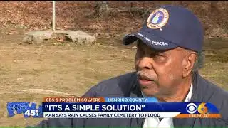 Man says `simple solution` would stop family cemetery from flooding