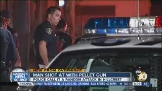 Man shot at by pellet gun while walking in Hillcrest