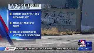 Man shot in Tooele, Suspect on the run