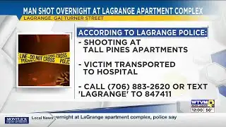 Man shot overnight at LaGrange apartment complex, police say