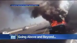 Man Thankful For Good Samaritans Who Pulled Him From Burning Vehicle
