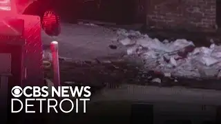 Man using torch to melt ice sets his home on fire