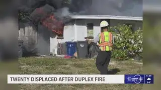 Manatee County duplex fire leaves 20 residents displaced