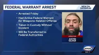 Manchester man arrested with active federal warrant, officials say