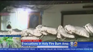 Mandatory Evacuations Order For Holy Fire Burn Areas