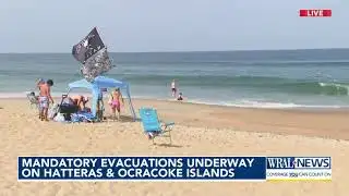 Mandatory evacuations underway on Hatteras Island and Ocracoke Island