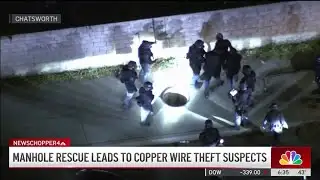 Manhole rescue leads to copper wire theft suspects